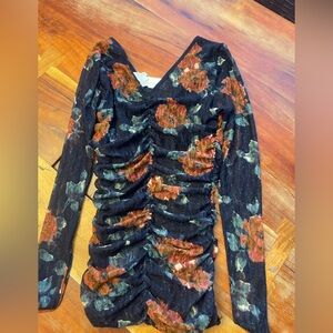 Anthropologie Meadow Rue Floral top